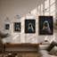 Seal's Gentle Gaze Modern - Framed Print-303131693-303131682