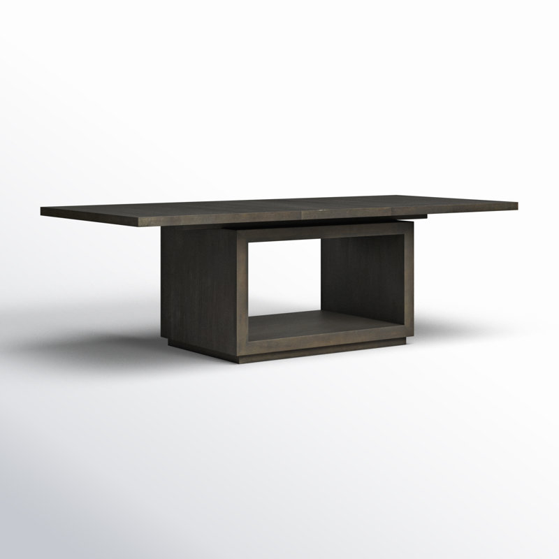 Eloise Extendable Acacia Dining Table, Basalt Gray