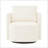 Corey 360° Swivel Chenille Upholstered Accent Chair with Curved Backrest-661190002