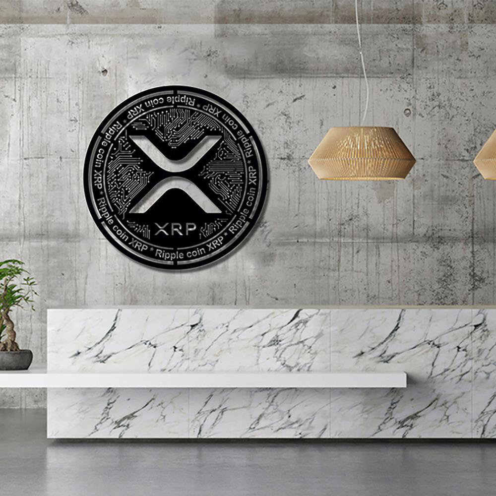 Wanddekoration Kryptowährung XRP Ripple-Münze