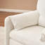 Fauteuil d'appoint à assise simple - Chaise longue en chenille moelleuse avec coussin à haute résilience, fauteuil de lecture compact