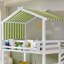 Children's Bunk Bed With Canopy, Corner Stairs & Bookshelf