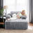 Boneless Velvet Oversized Chaise Lounge Sleeper Sofa-429145834