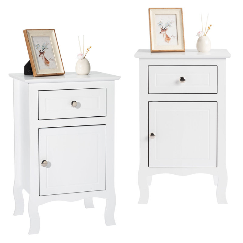 Chijioke 30cm W Solid Wood Bedside Table