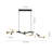 Dekisha 10-Light Glass Globe Branch Linear Chandelier