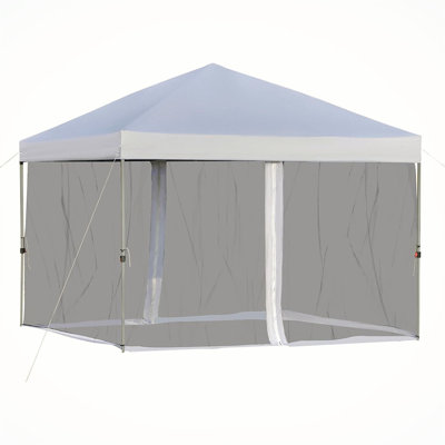 10 Ft. W x 10 Ft. D Steel Pop-Up Canopy