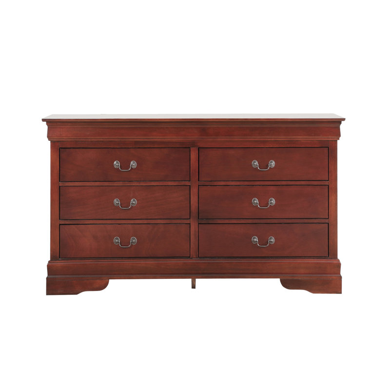 Superbe commode en cerisier avec des pièces en métal attrayantes dans un style traditionnel - Meubles