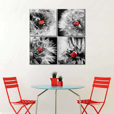 «Dandelions And Lady Bugs Pop», reproduction sur toile