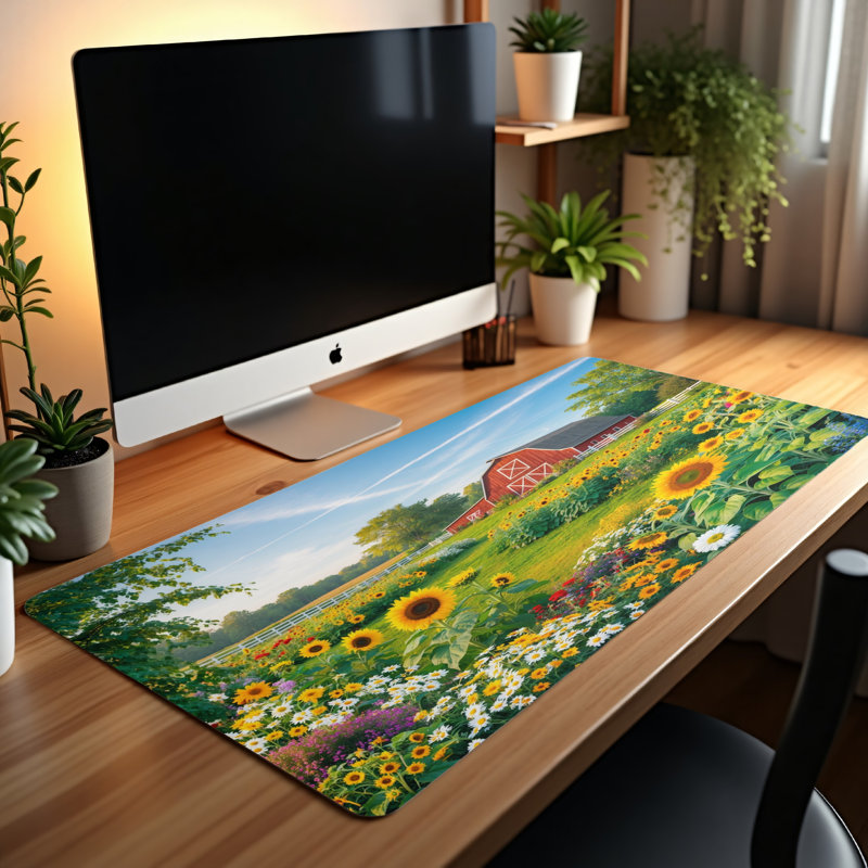 Polyester Desk Pad, 14.4x12.1