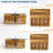 For Power Strips - 3 Open Slot Wooden Wire Hideout Box, 2 Pack