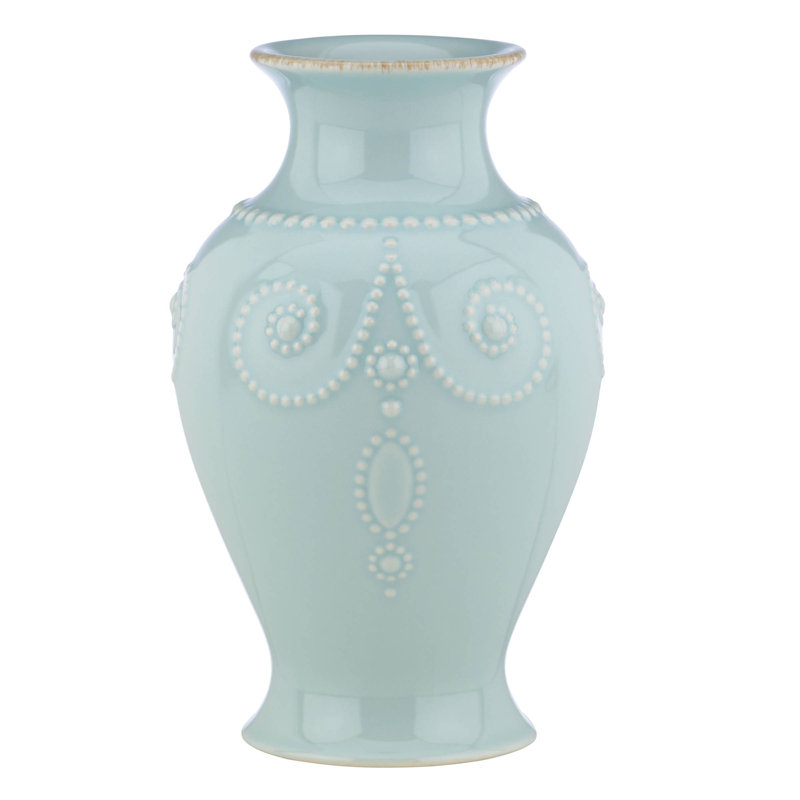 French Perle Bouquet Table Vase, Ice Blue