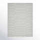 Reva Striped Hand-Knotted Wool Area Rug in Silver