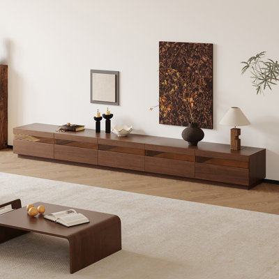 Brown 5 Drawers TV Stand