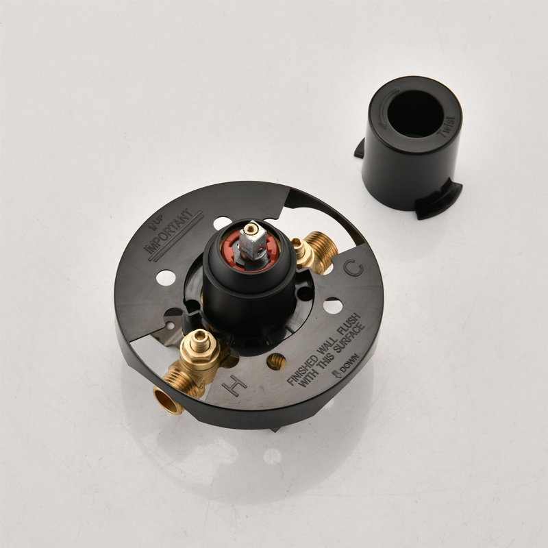 All-In-One Kit with Rough in-Valve, Matte Black