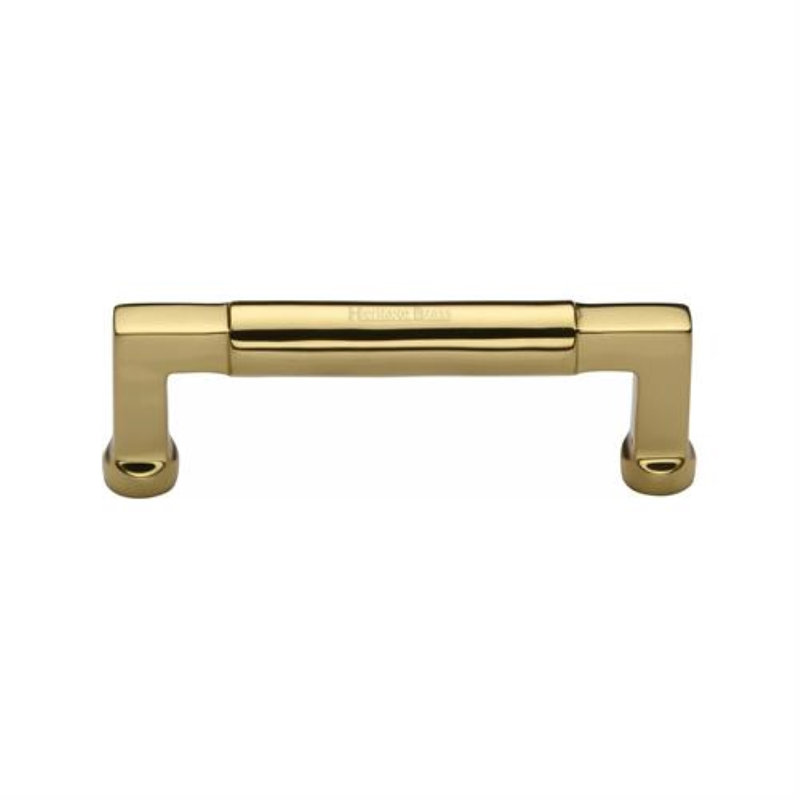 Heritage Brass Heritage Cabinet Pull Bauhaus Design, 10.1cm H x 16cm W x 11.7cm D, Polished Brass