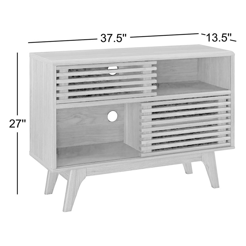 Présentoir à deux étages Render, Noyer