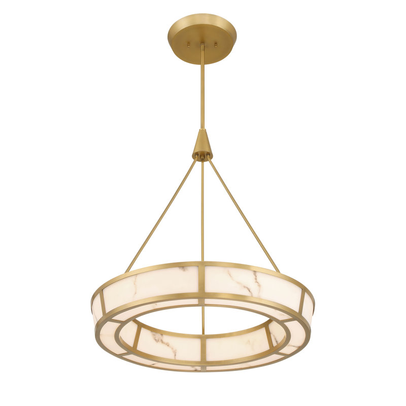 Luminaire suspendu à DEL, H 26,5 po x l 24 po