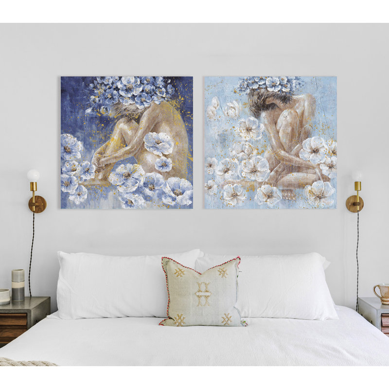 Nymphs - 2 Piece Wrapped Canvas Print