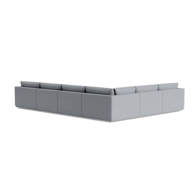 Eva Modular Sectional, Performance Weave - Zinc