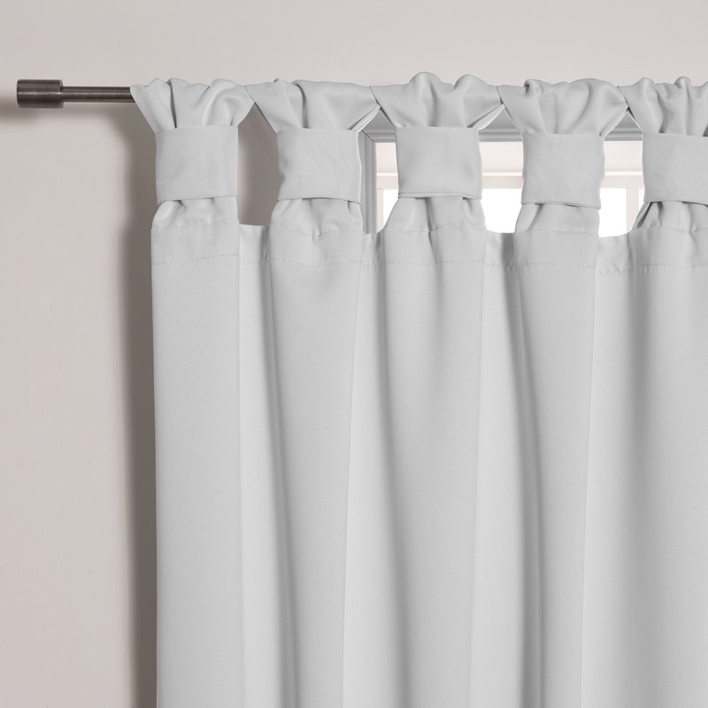 Molloy Insulating Curtain Pair, l 52" x L 63", Blanc grisâtre