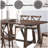 Kaelyn Dark Oak Finish Dining Table