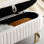 Banc de rangement rembourré en velours-1444810687