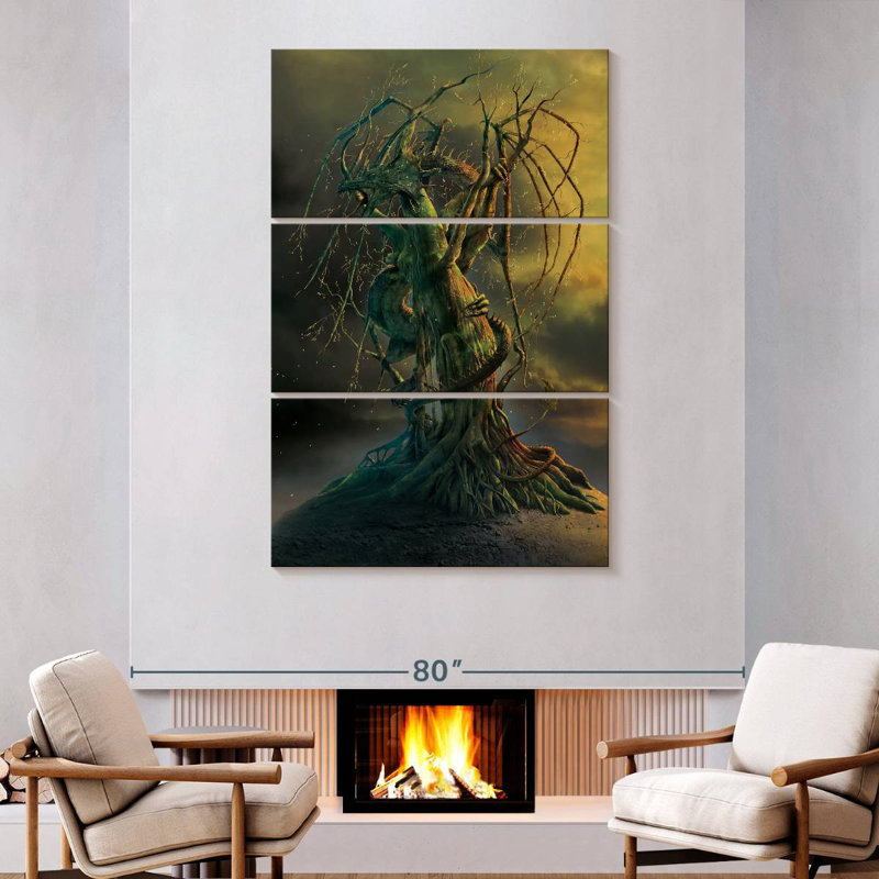 Brampt Tree Dragon, 74" H x 48" W