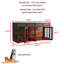 Grande cage pour chien Dorien avec 2 tiroirs et cloison-1313231167-1293988974