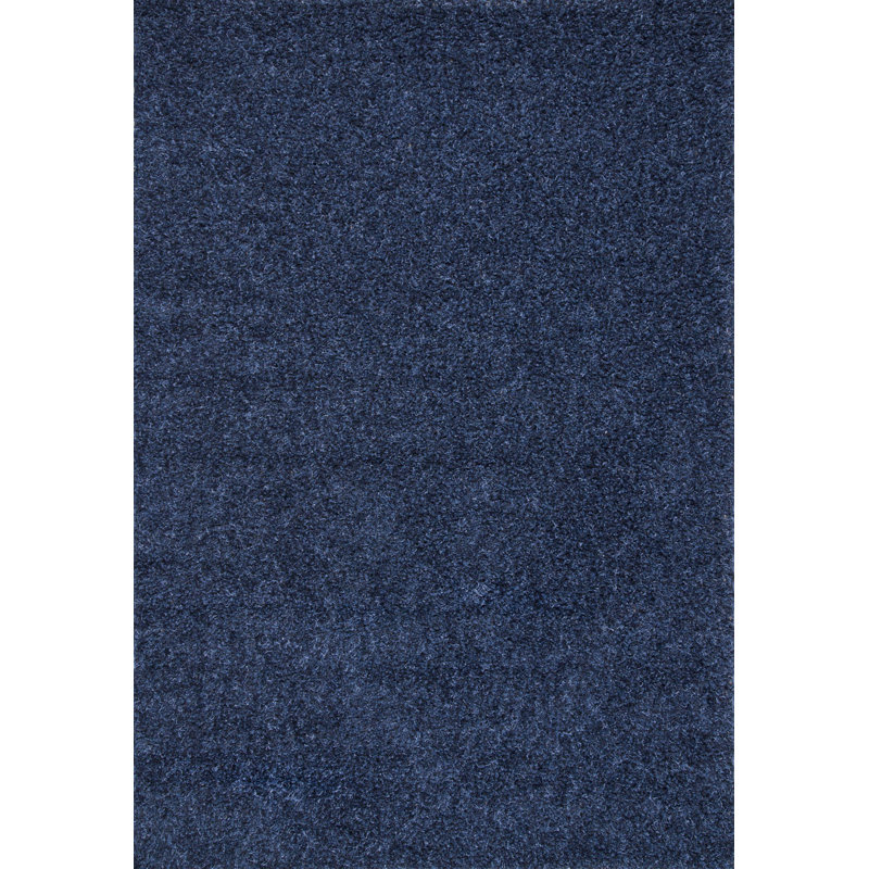 Assar Handmade Tufted Ink Area Rug, Square 4'