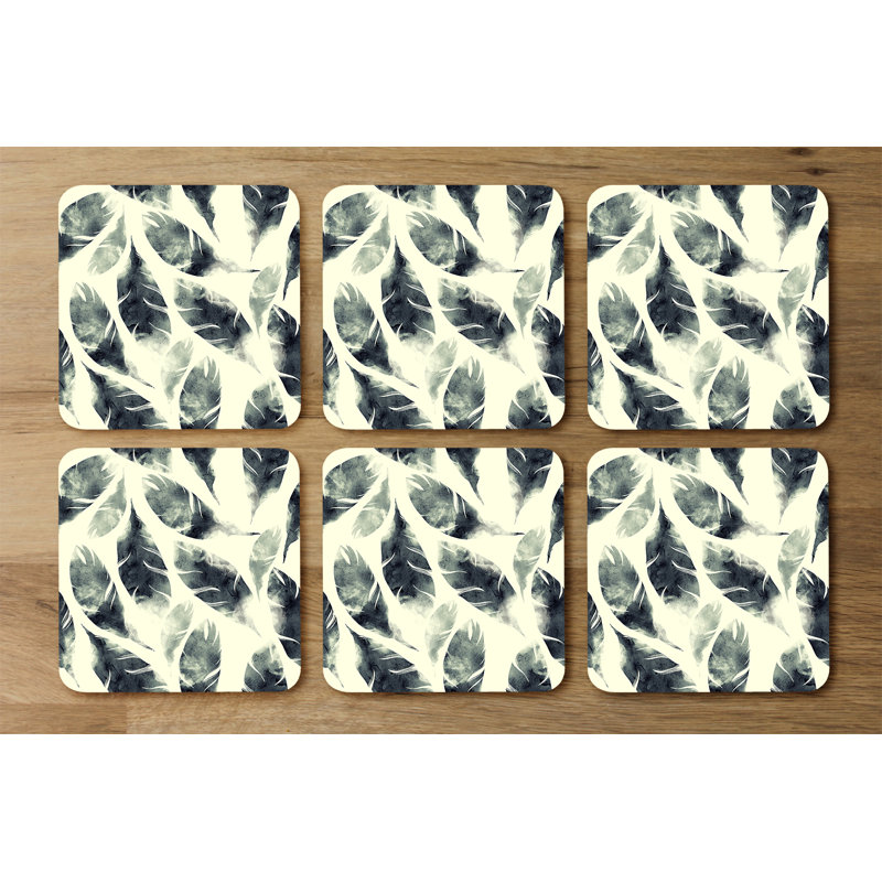 Square 6 Piece Coaster Set