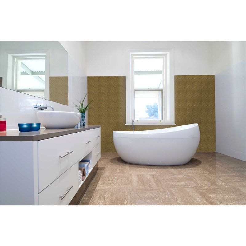 Galaxy 0.3125 in. x 0.3125 in. Iridescent Glass Pressed Edge Tiny Square Mosaic Wall Pool & Floor Tile, Venus Beige