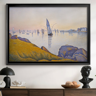 Morning Calm, Concarneau (Opus 219)-Paul Signac-Framed Gallery Wrapped Canvas-1891