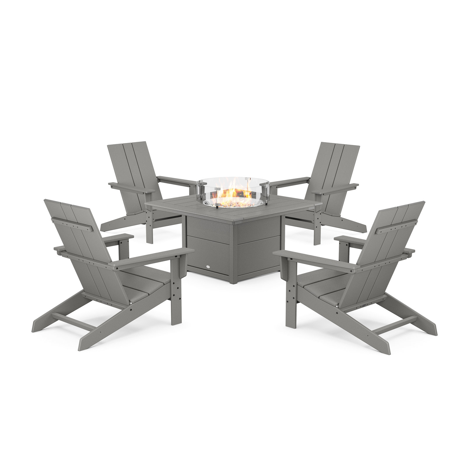 4-Person Patio Seating Group, Slate Gray