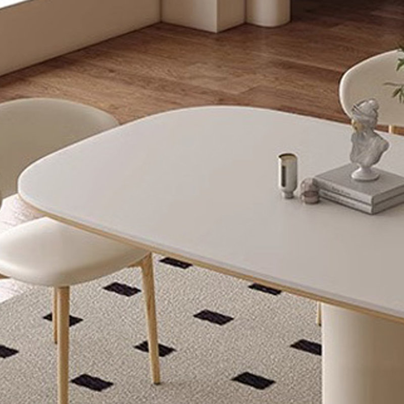 French modern dining table, 29.53"H x 55.12"L x 31.5"W