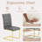 Square Pedestal Dining Set With 4 Luxury Faux Leather Dining Chairs-112869206-112246295