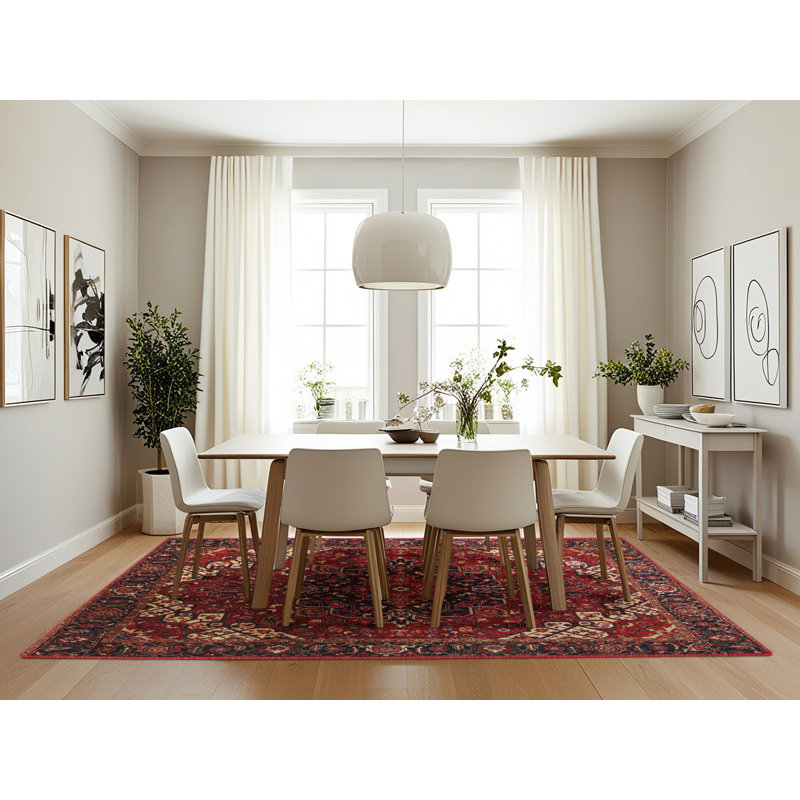 Walbourne Oriental Indoor Rug, Rectangle 7' x 10'