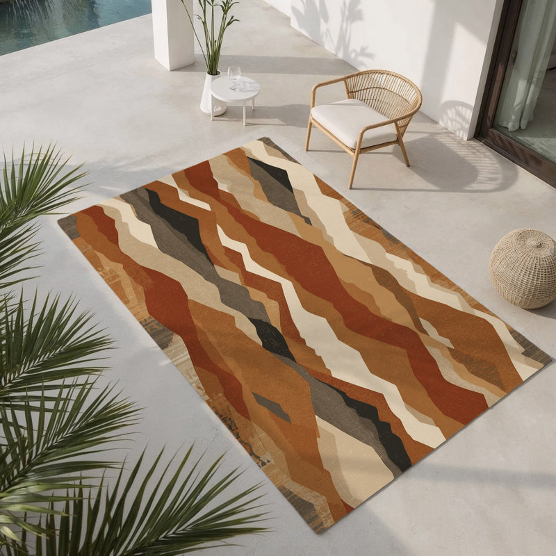 Tapis intérieur et extérieur Mirage, Rectangle 4' x 6'