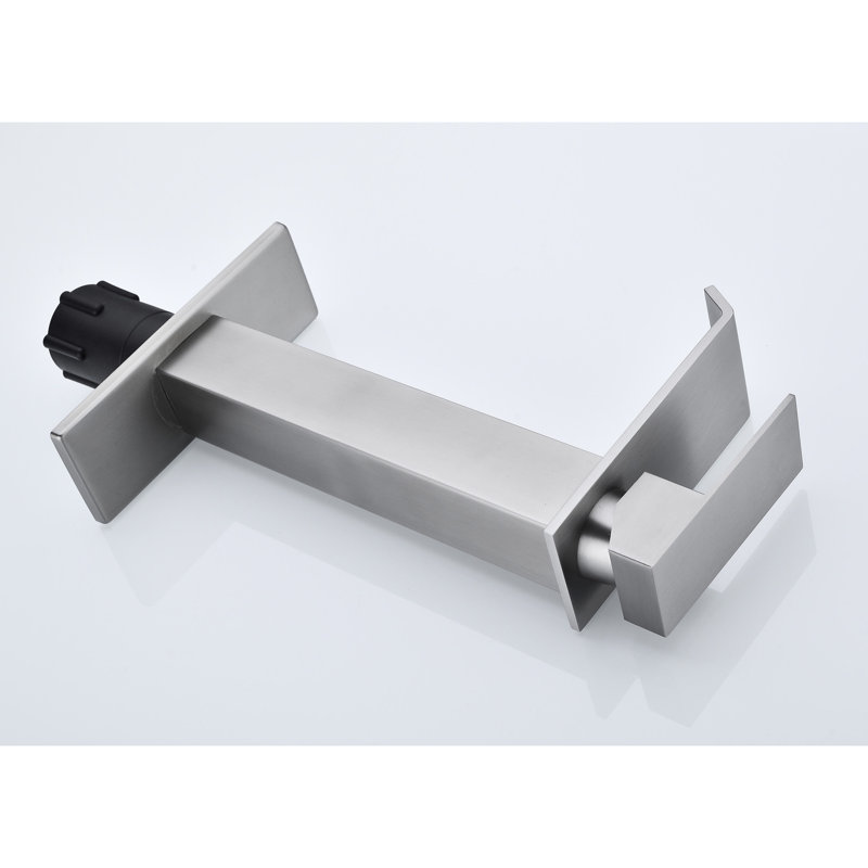 Single Handle Bathroom Sink Faucet With Waterfall Flow And Corrosion Surface Stainless Steel Pop-Up Drain Spout