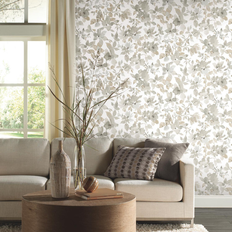 Rouleau de papier peint floral adhésif Cao