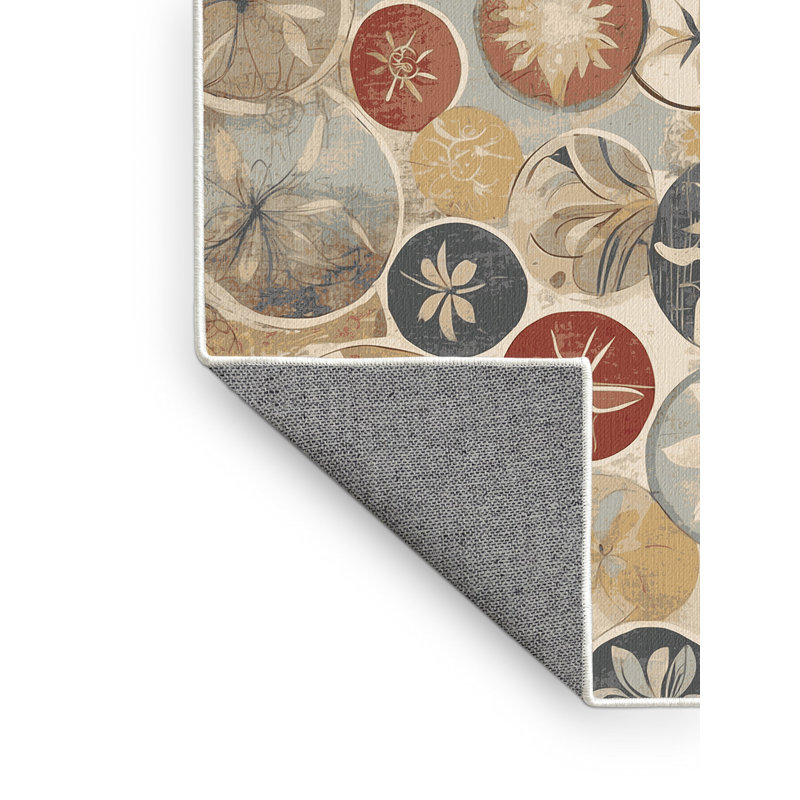 Perky Streak Rug, Round 5'