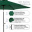 Parasol de patio 9 pi avec bouton poussoir inclinable et manivelle-292149916