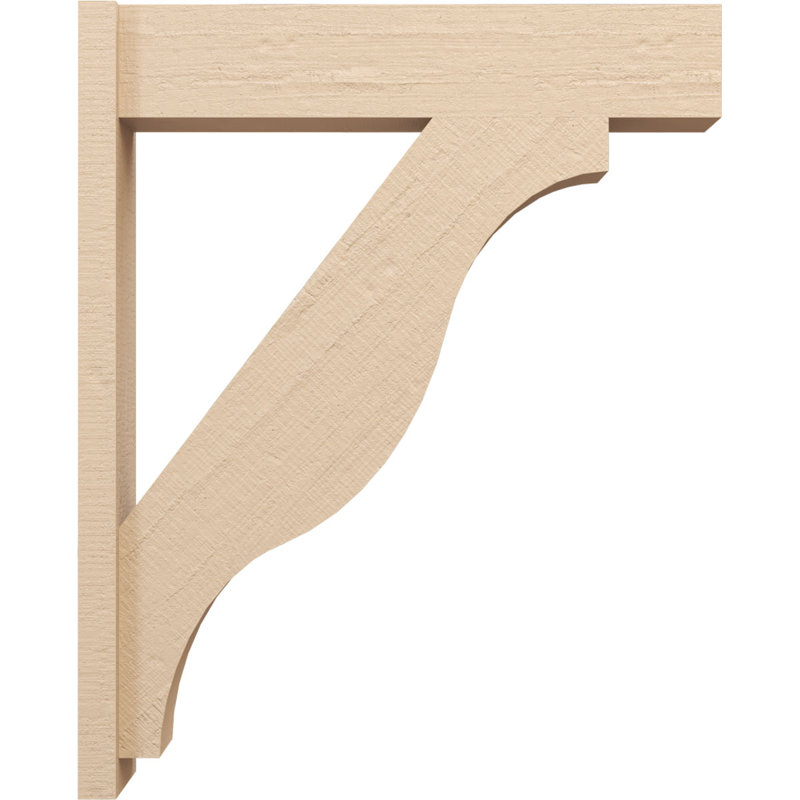 Bois de cèdre brut Funston Block TimberThane Perspector, brun clair apprêté, H 42 po x l 8 po x P 34 po