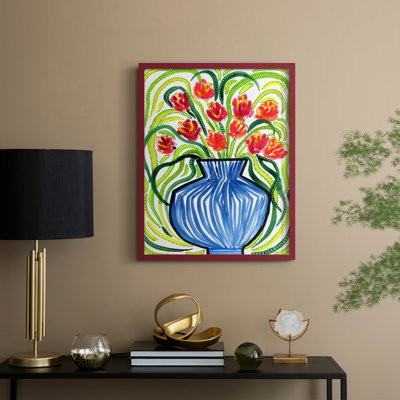 Adventure Floral I Framed Print - Solid Wood