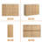 6 Drawers Dresser Cabinet Set of 2-86574878