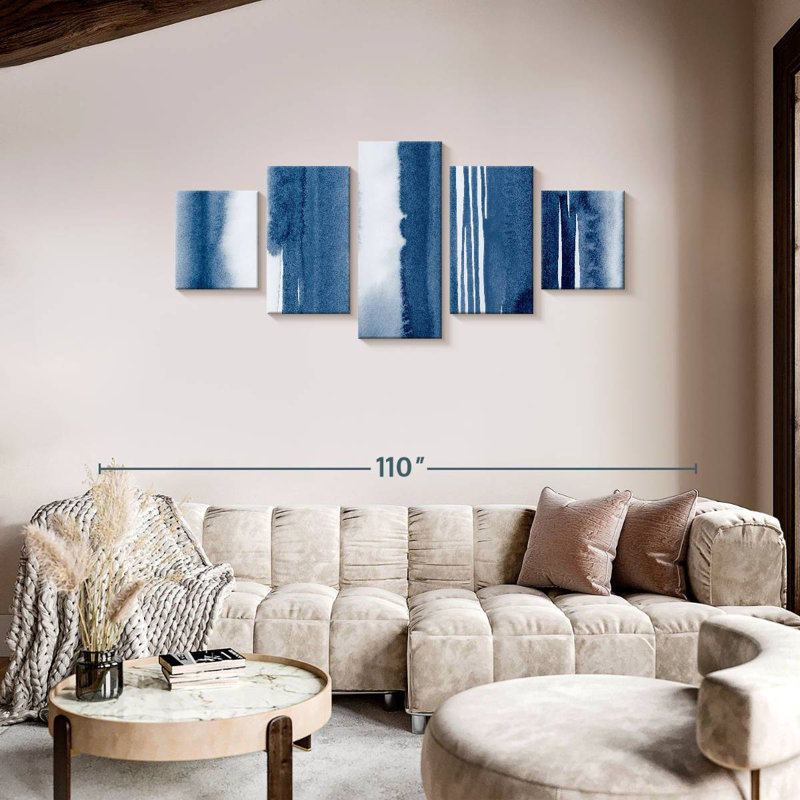 Indigo Study, 36" H x 80" W