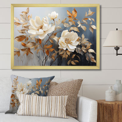 Blue Muted Botanicals II - Abstract Botanicals Canvas Print
