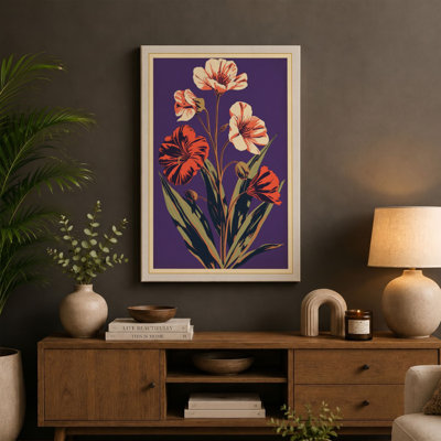Carnation Cluster Botanical - Wrapped Canvas