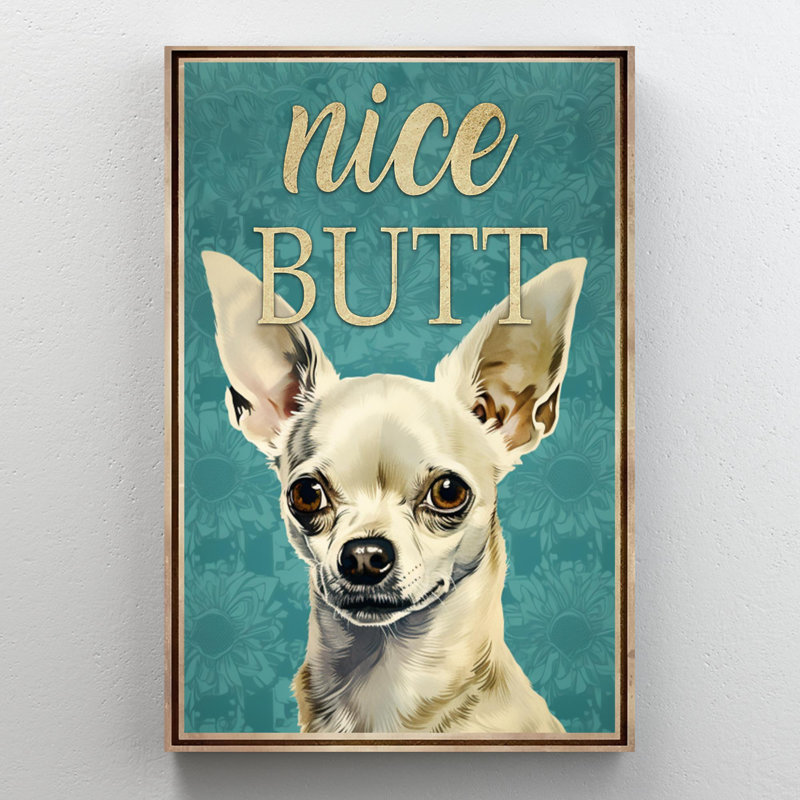 Impression sur toile Chihuahua, H 36 po x l 24 po x P 1,25 po