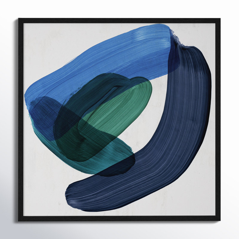 Smooth Bend II - peinture encadrée, H 32 po x l 32 po x P 0,75 po, Noir