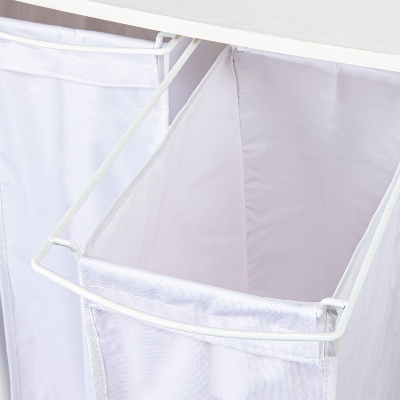 3 Bag Laundry Center, White